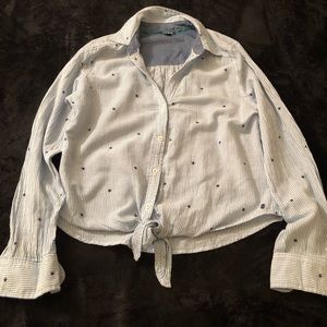 Tie Front Dress Shirt